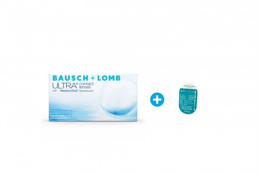 Bausch + Lomb Ultra 3 pack + 1 Φακός Δώρο